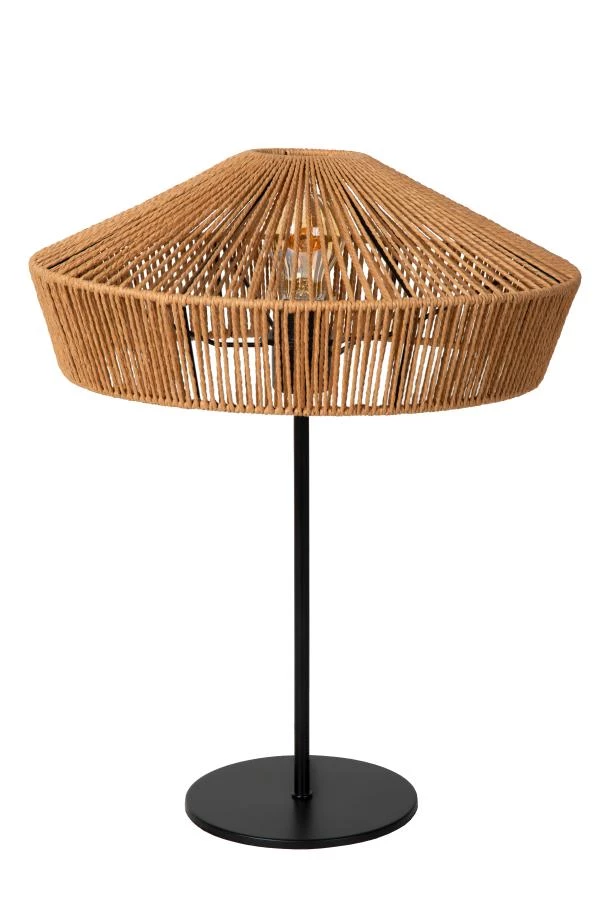 Lucide YUNKAI - Table lamp - Ø 40 cm - 1xE27 - Natural - turned off